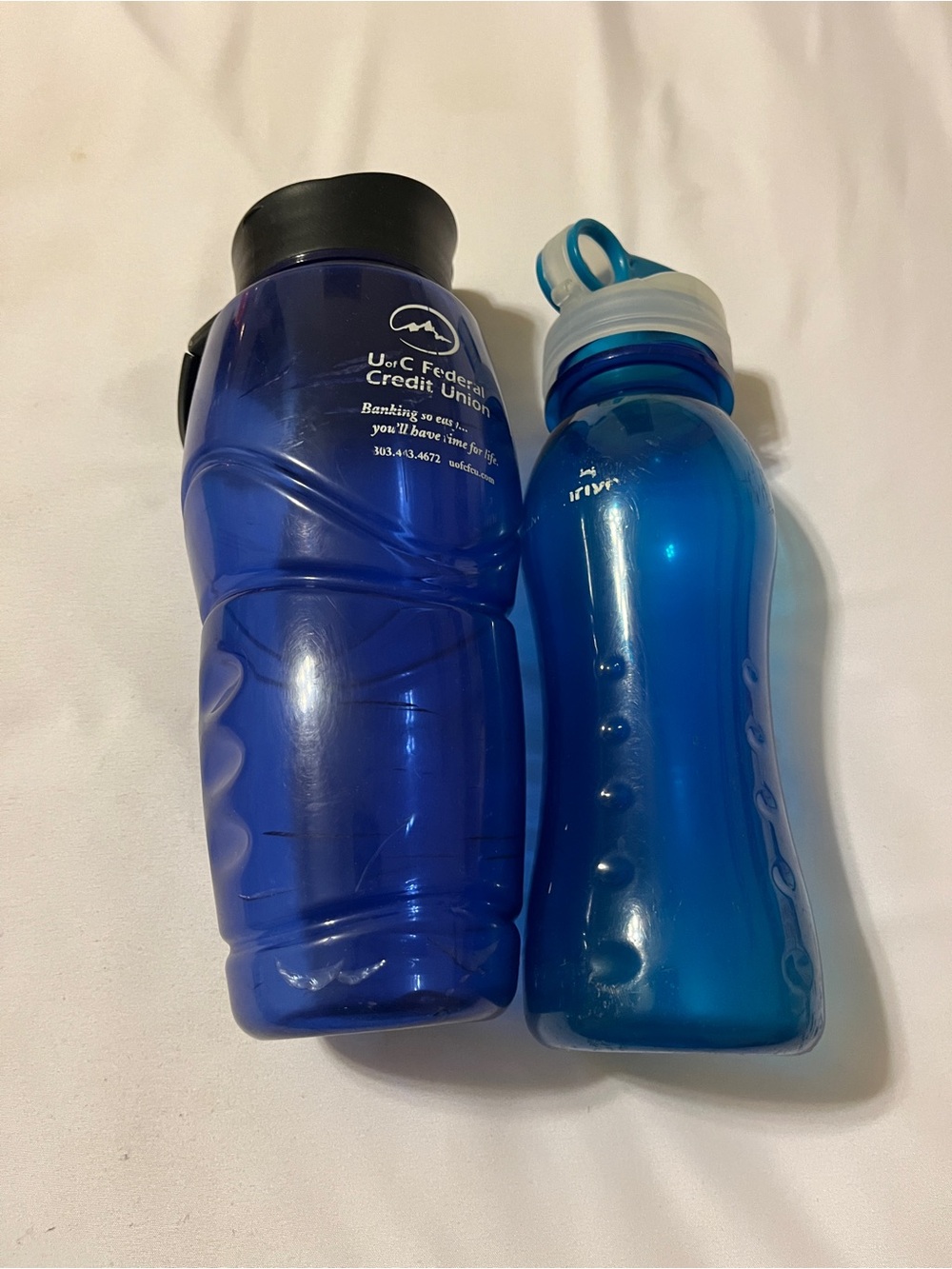 Blue Unbranded Plastic Sports Water Bottle - Durable Kids & Adult Bottle